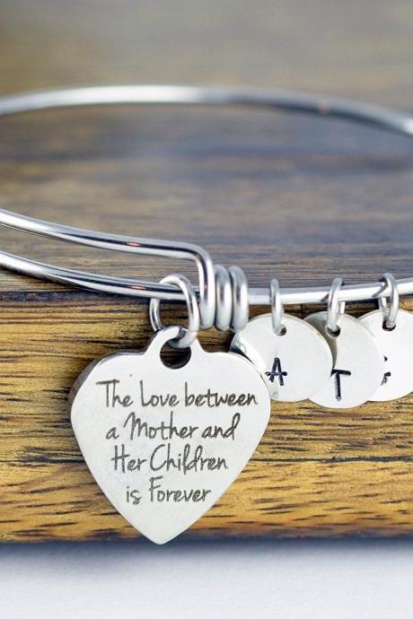 The Love Between A Mother and Her Children Are Forever - Mothers Bracelet - Mothers Day Gift - Mothers Jewelry - Gifts For Mom - Mom Gift