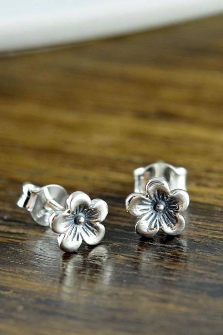 cherry blossom earrings - bridesmaid earrings - flower earrings - cherry blossom jewelry, bride jewelry - wedding jewelry - wedding earrings