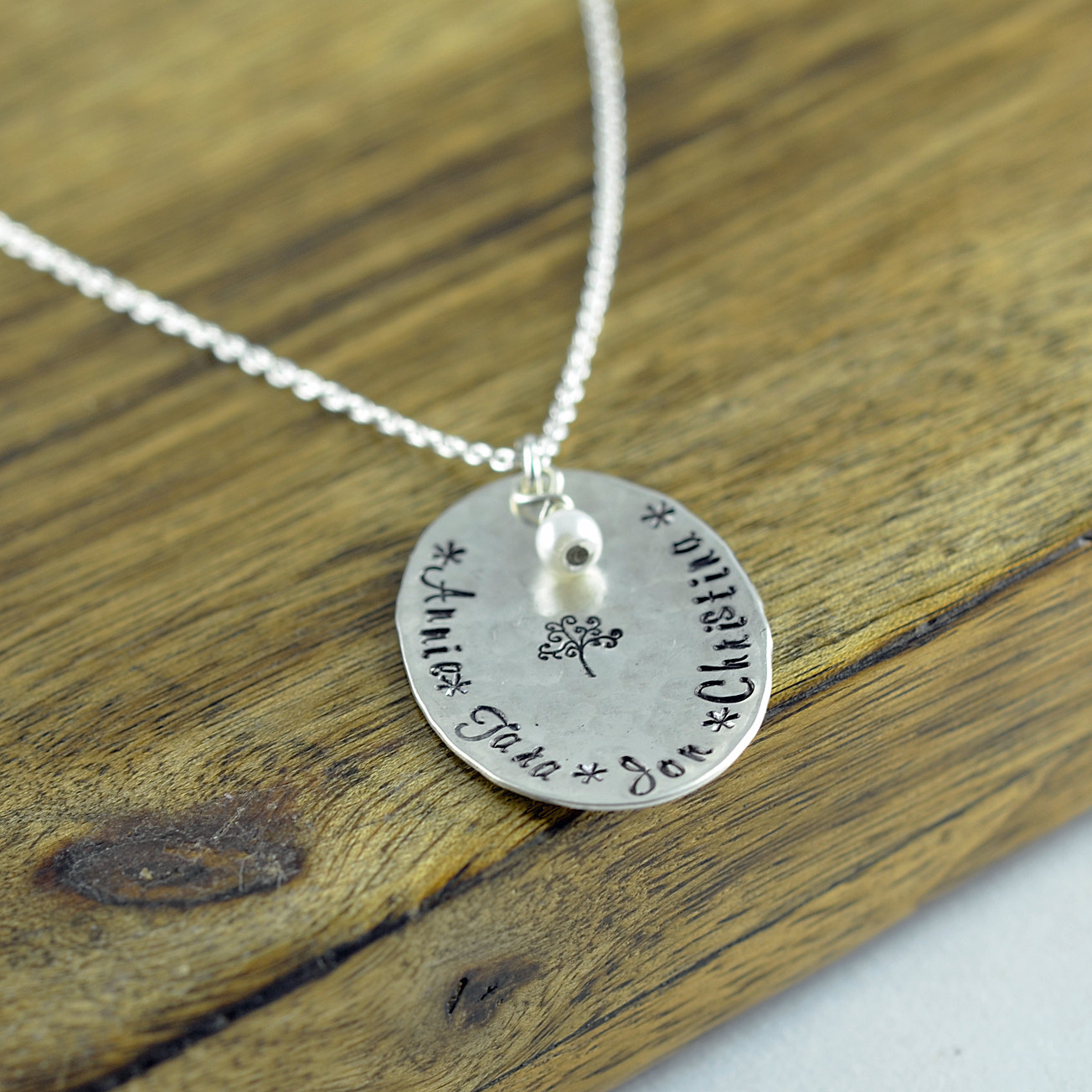 Personalized Family Tree Necklace, Family Tree Necklace For Mom